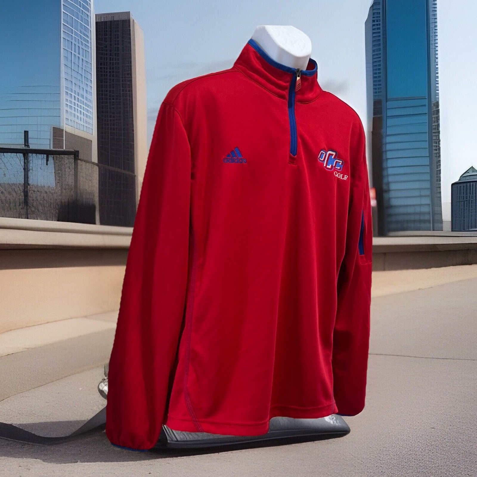 Adidas Men’s Climalite Sideline Logo Ultimate 1/4 Zip Golf Pullover Size M