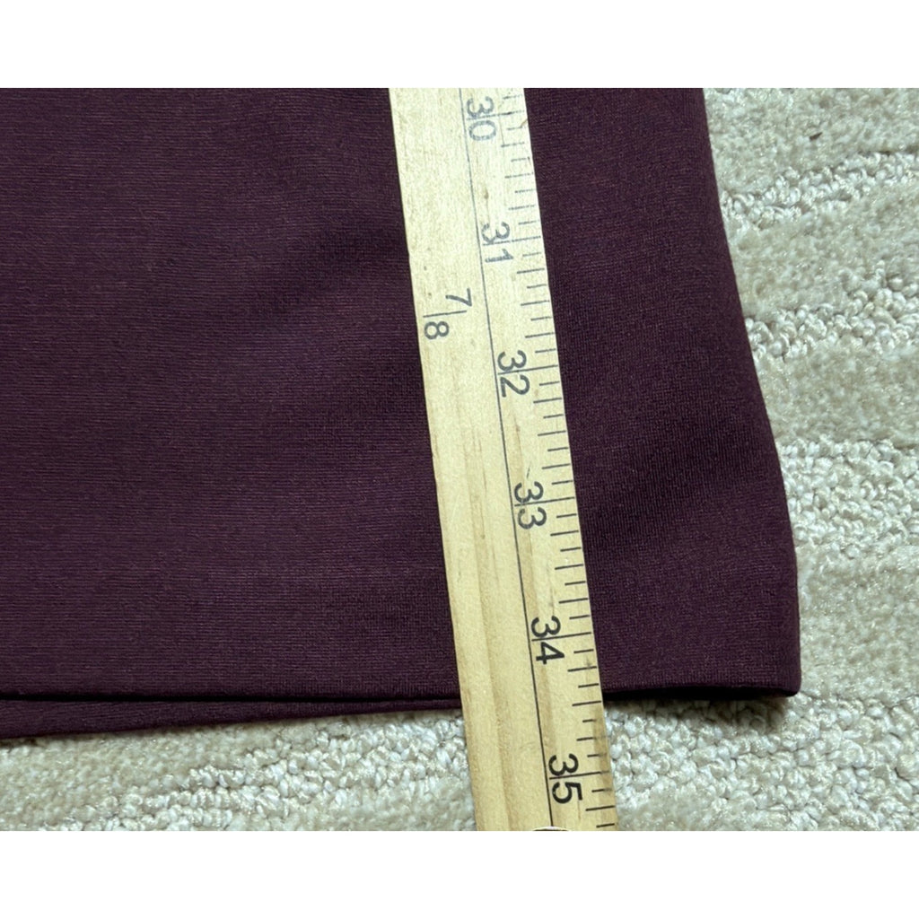 Express XS Woman's Eggplant Purple Lined Short Sleeve Career Work Dress
