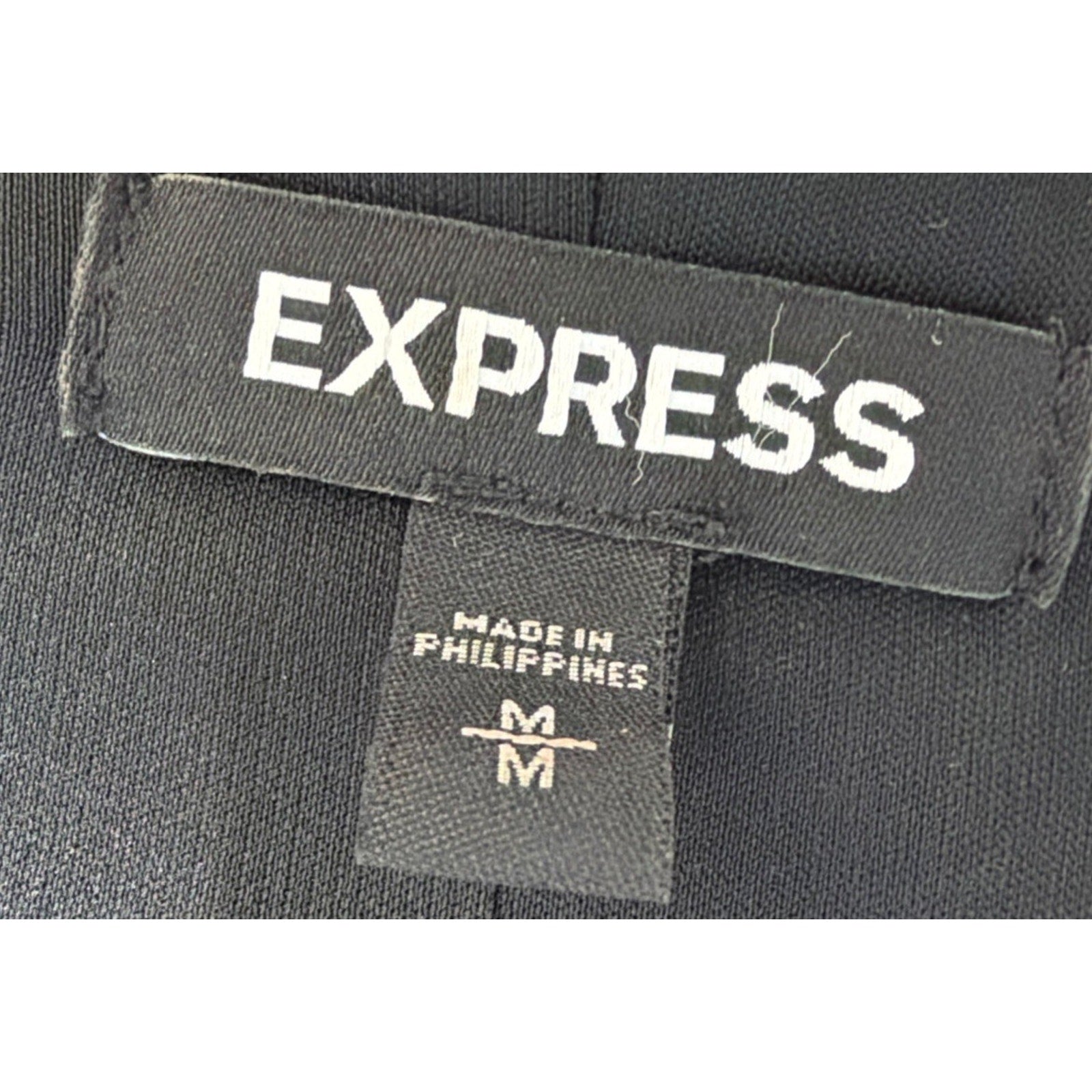 Express Ruffle Sleeve Mini Sheath Lined Black Dress Size M