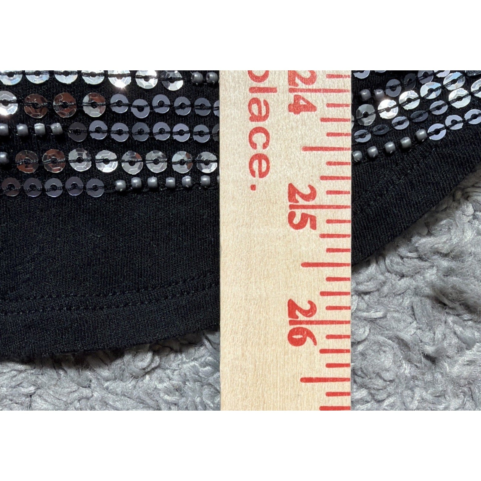 Express Womens Black Sequin Sexy Basic Tank Top Size Large