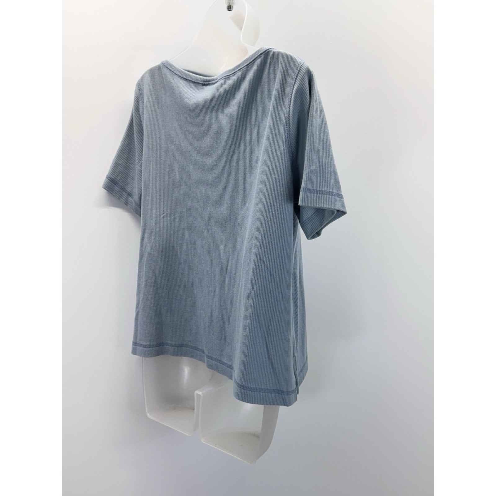 Teddi Women’s Light Blue Striped PL Shell Embroidered Beach