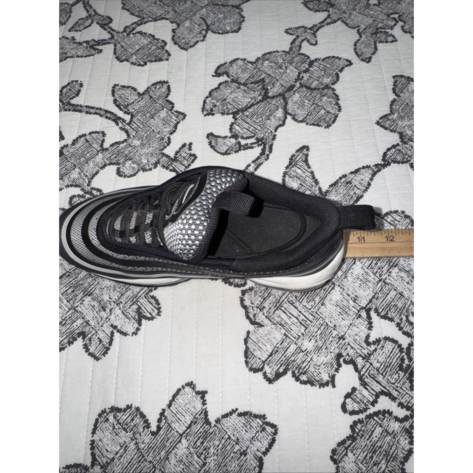 Nike Air Max 97 Ul 17 GS Size 5Y youth Size 6.5 Womens Black White Silver Shoes