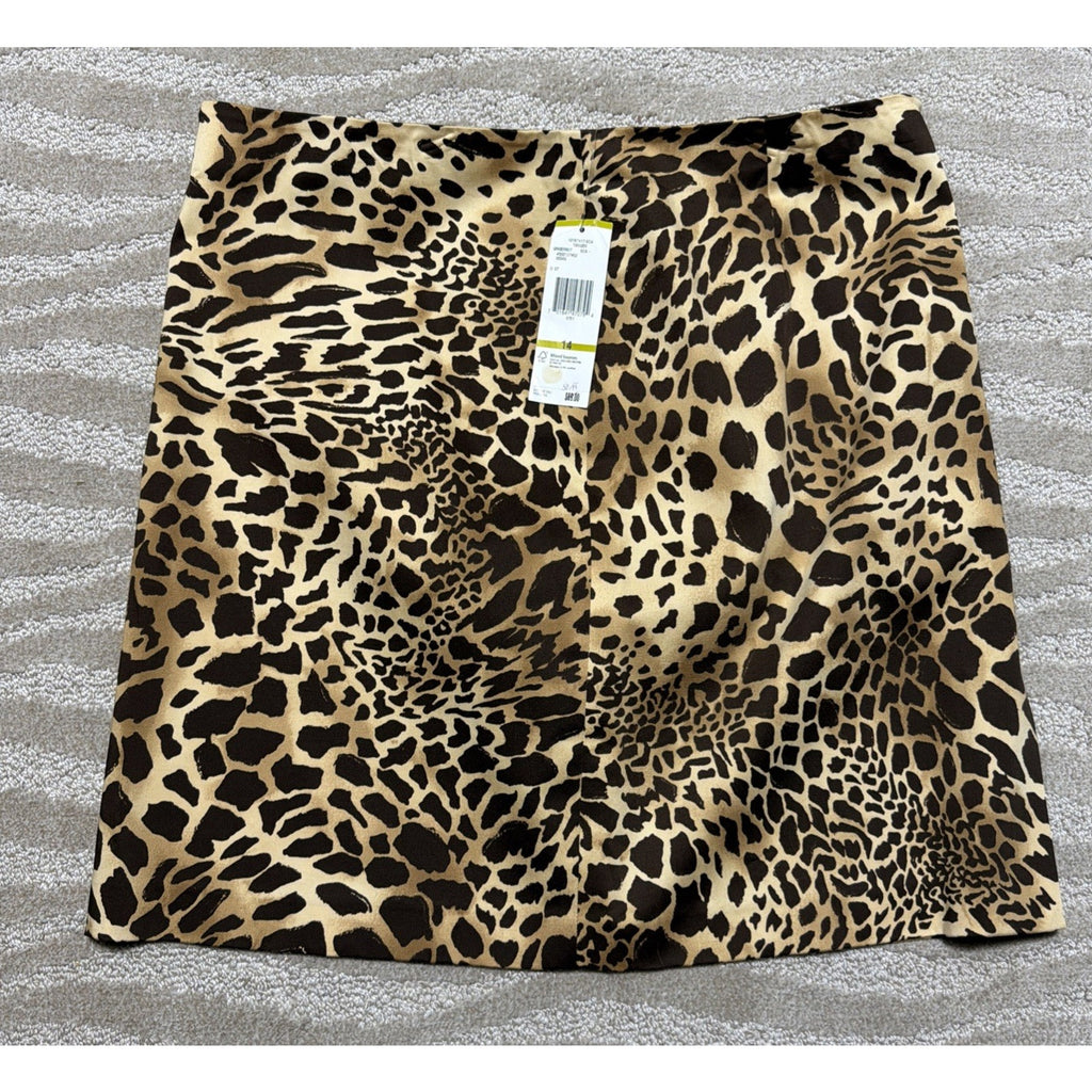 Jones New York Stretch Women’s Size 14 Skirt Animal Print New! Career Date Night
