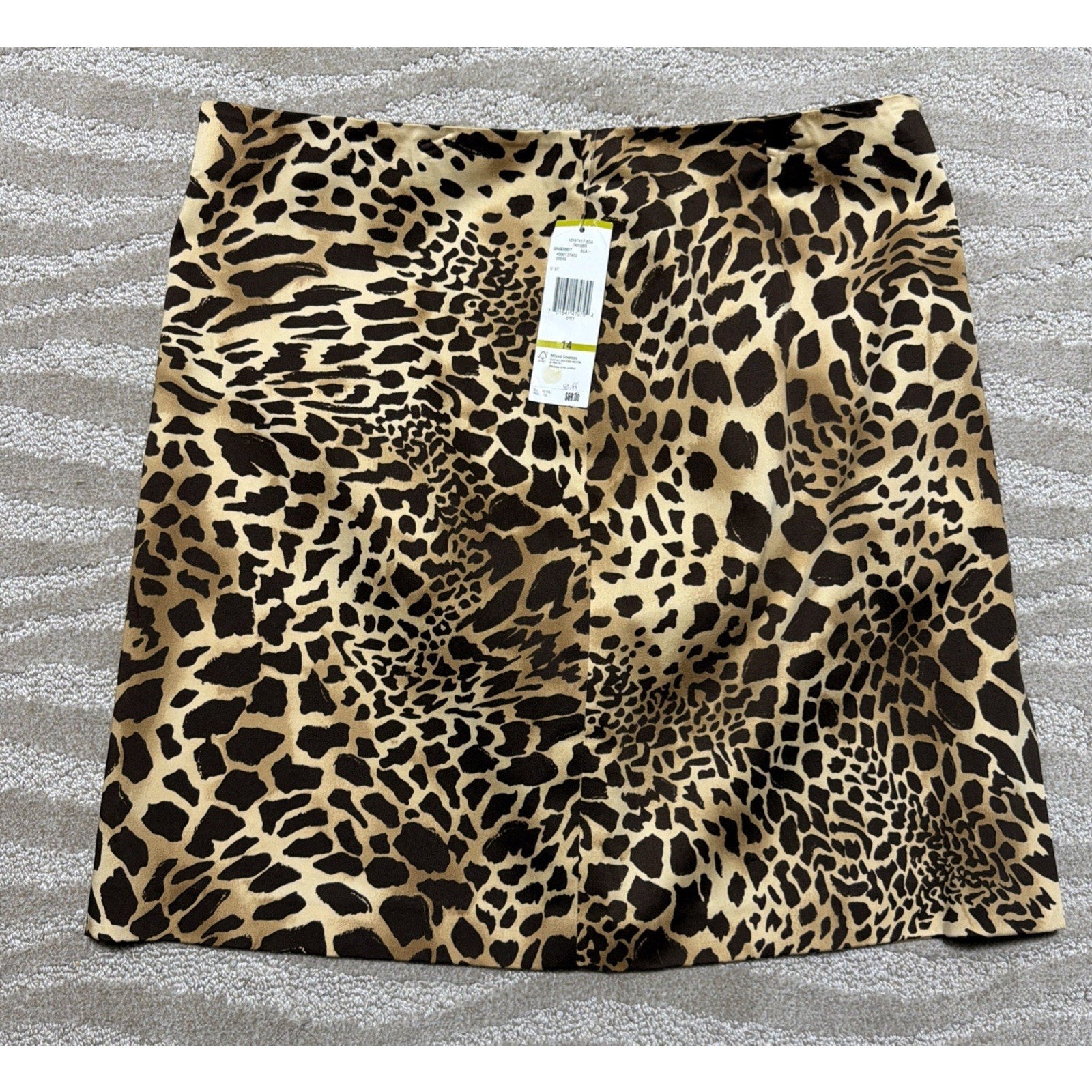 Jones New York Stretch Women’s Size 14 Skirt Animal Print New! Career Date Night