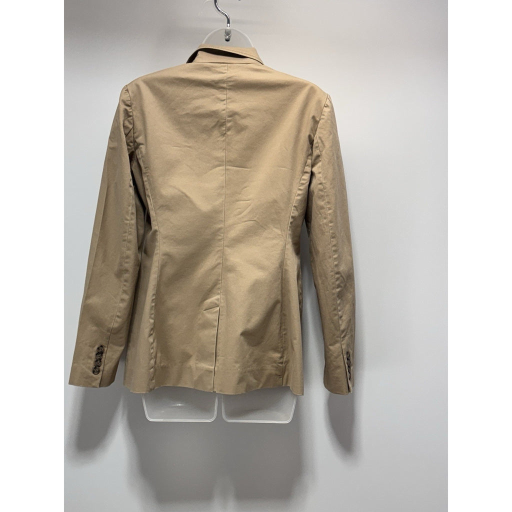 Ralph Lauren Black Label 1 Button Beige Cotton Blend Blazer Women’s Size 4