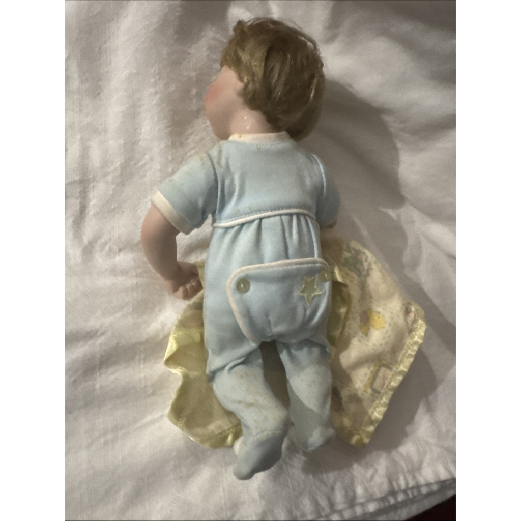 Ashton Drake Galleries Tuck Me In, Mommy Porcelain Baby Boy Doll