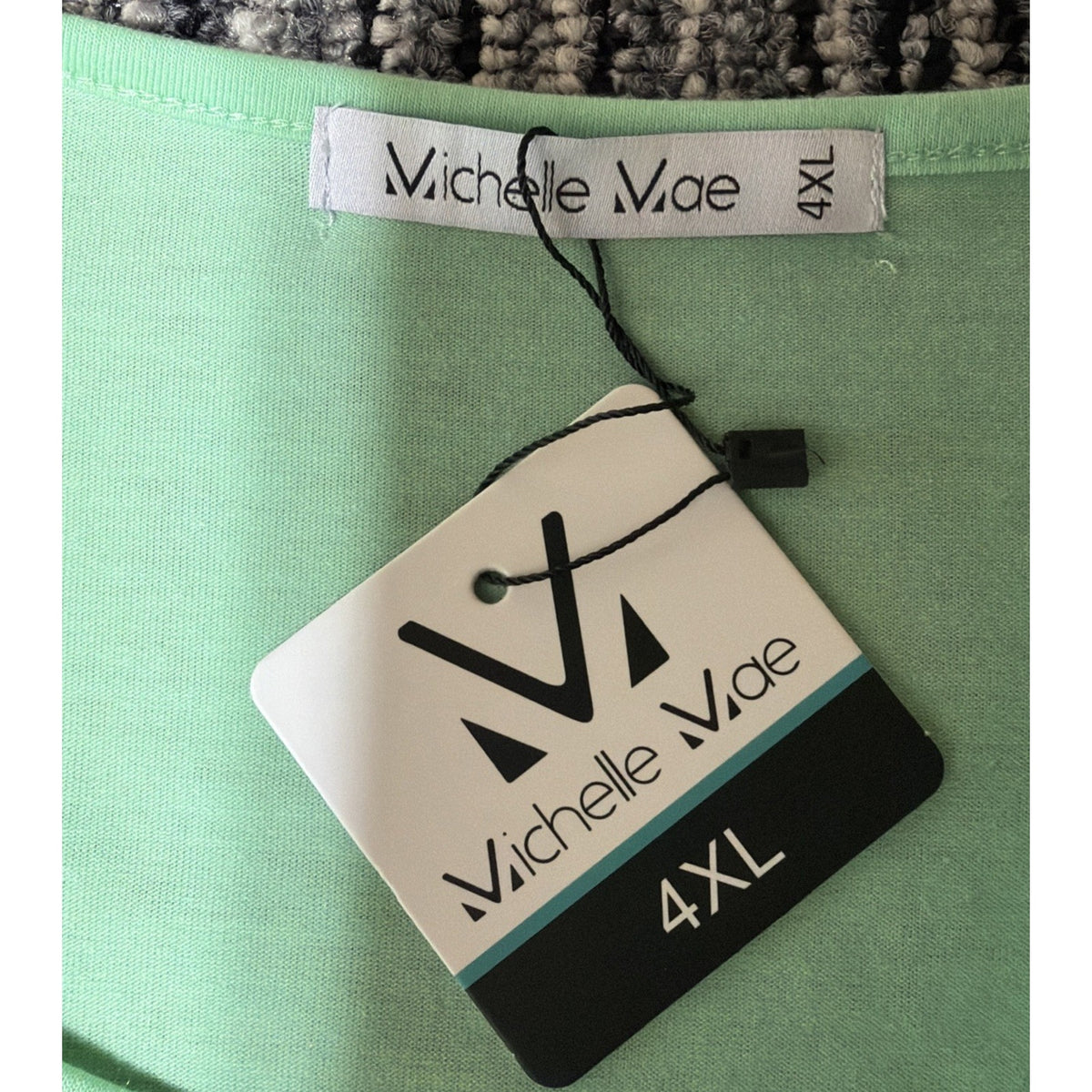 NWT Michelle Mae Lime Green Tank Top Plus Size 4XL Stretch