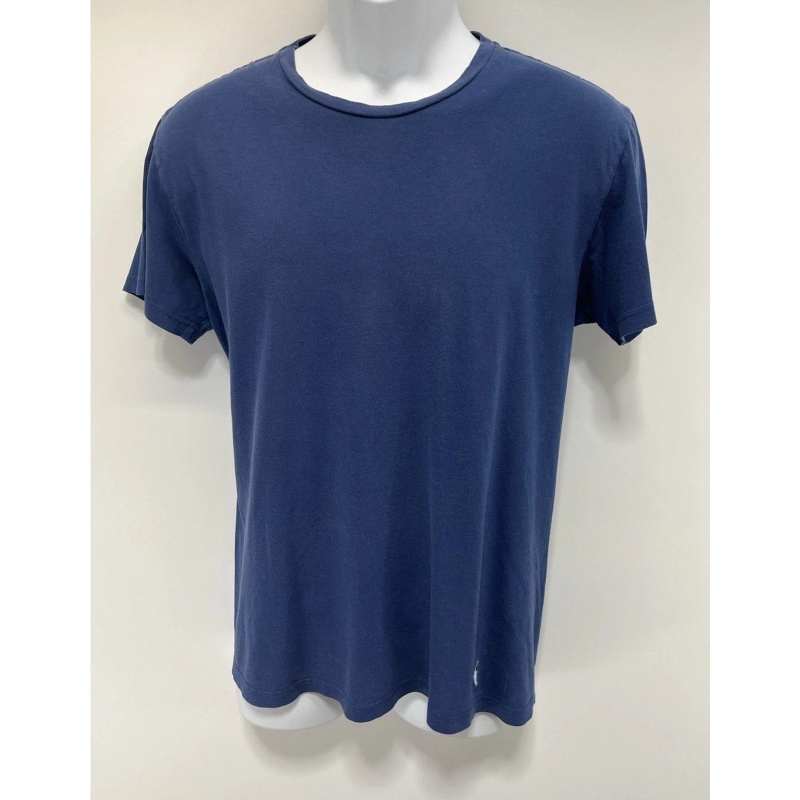 Polo Ralph Lauren T Shirt Navy Blue - White Pony Medium Classic Fit