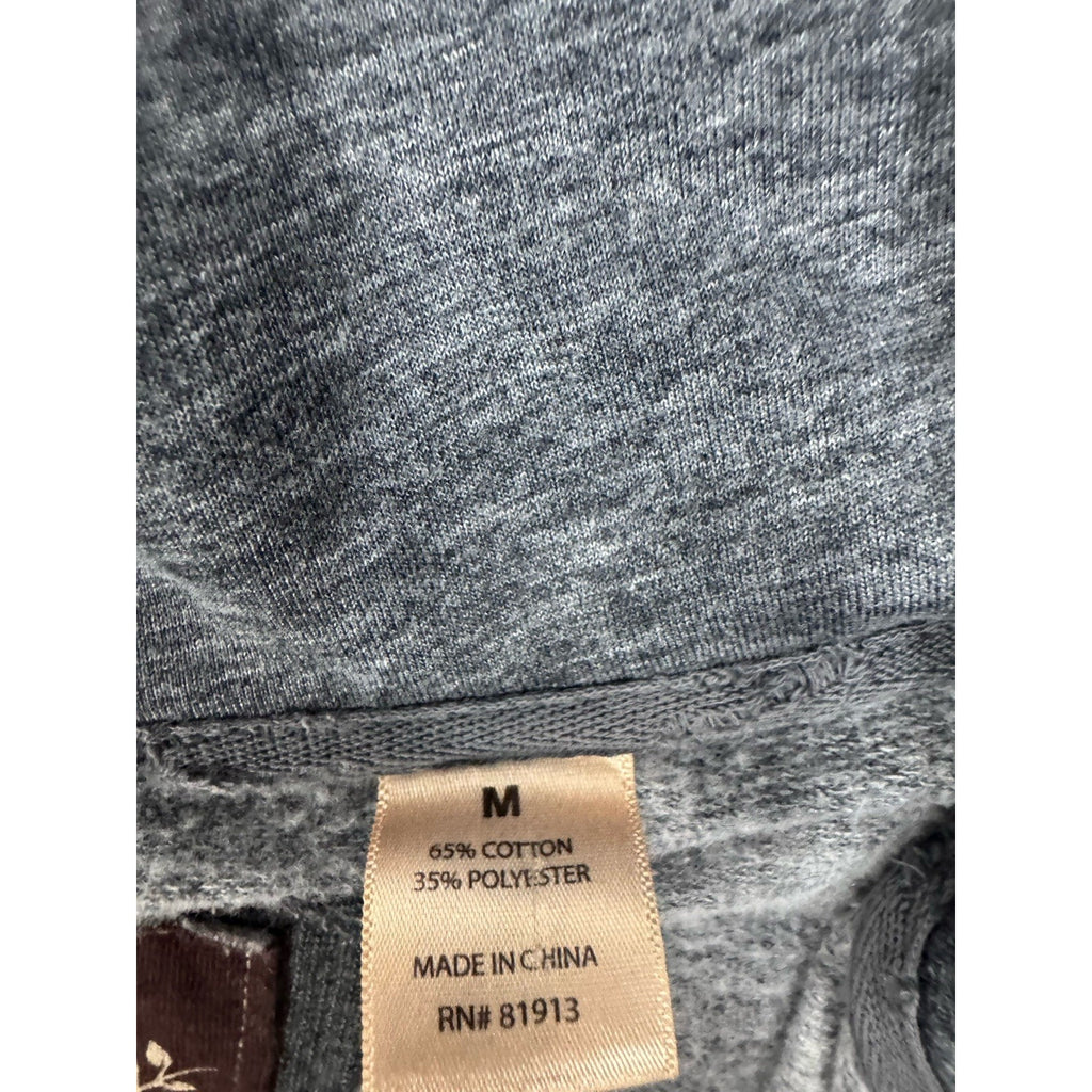 Free Planet Gray Mixed Logo Hoodie Sweatshirt Women’s Medium EUC