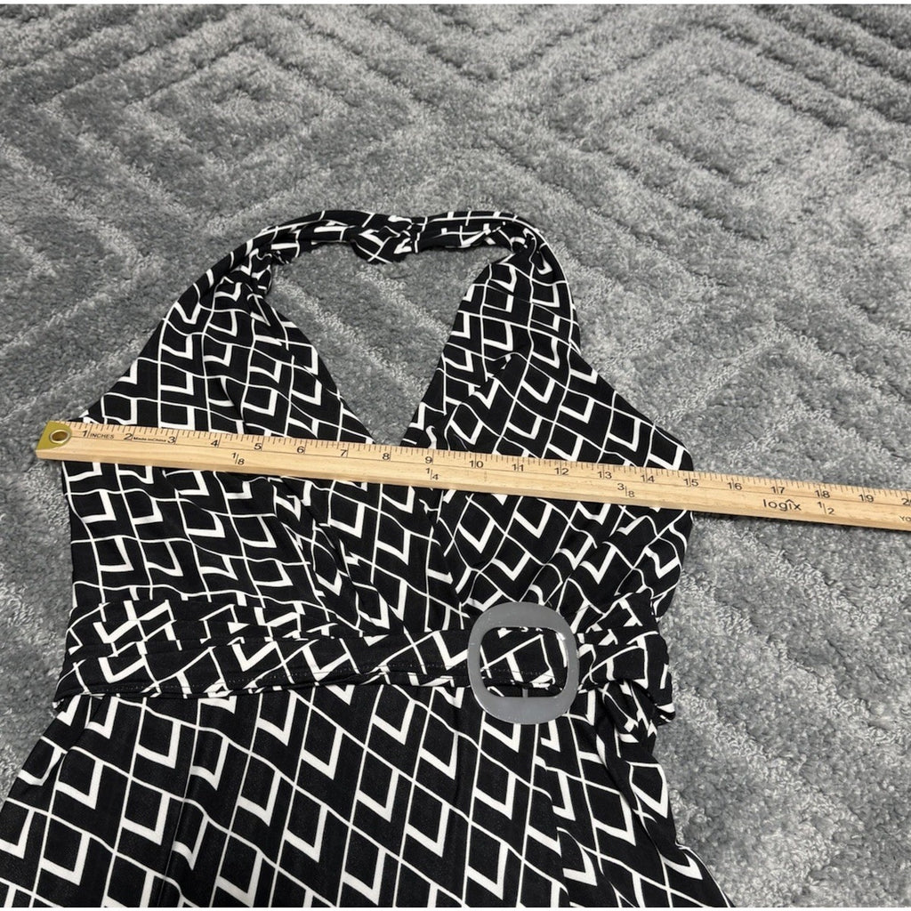 White House Black Market Dress Halter Formal Evening Gown Maxi Sexy Women’s 6