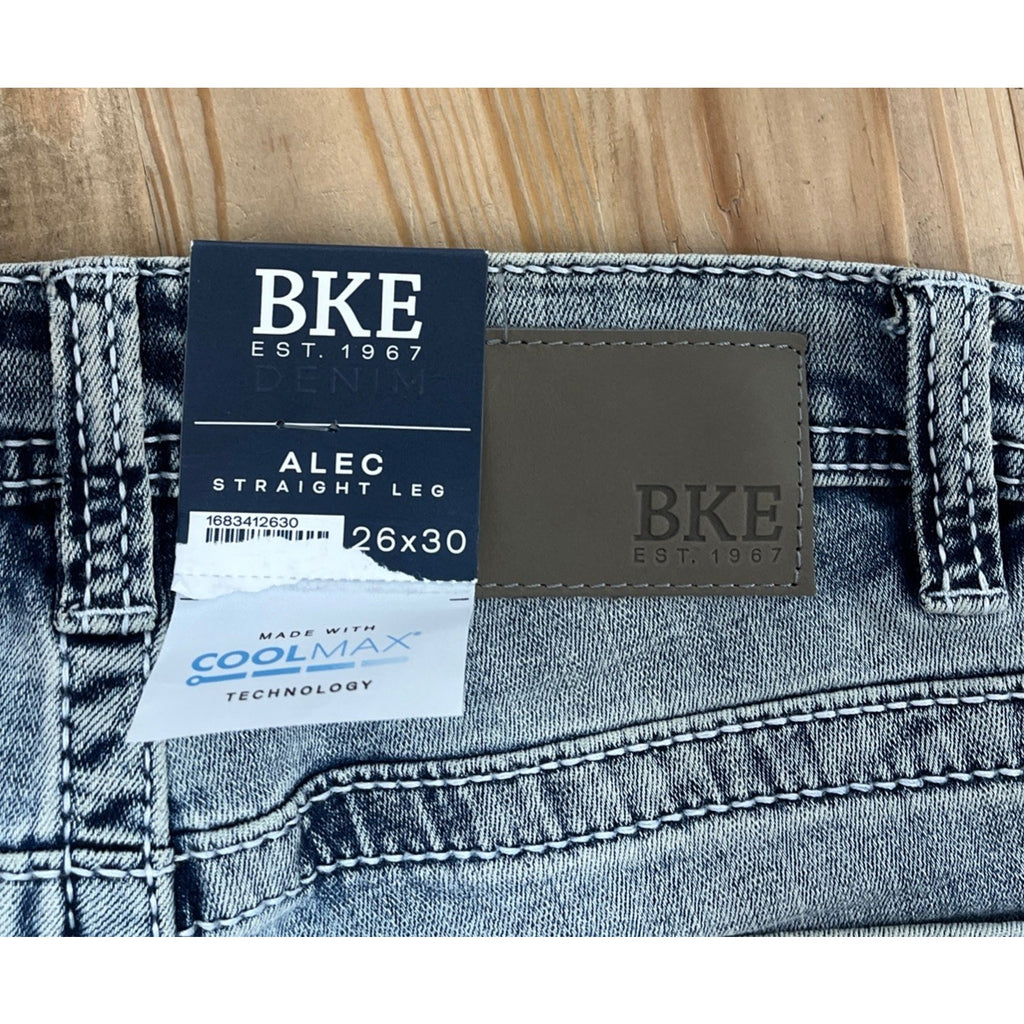 Buckle BKE Women's 26x30 Blue Stretch Blend Alec Low Rise Slim Straight Leg NWT
