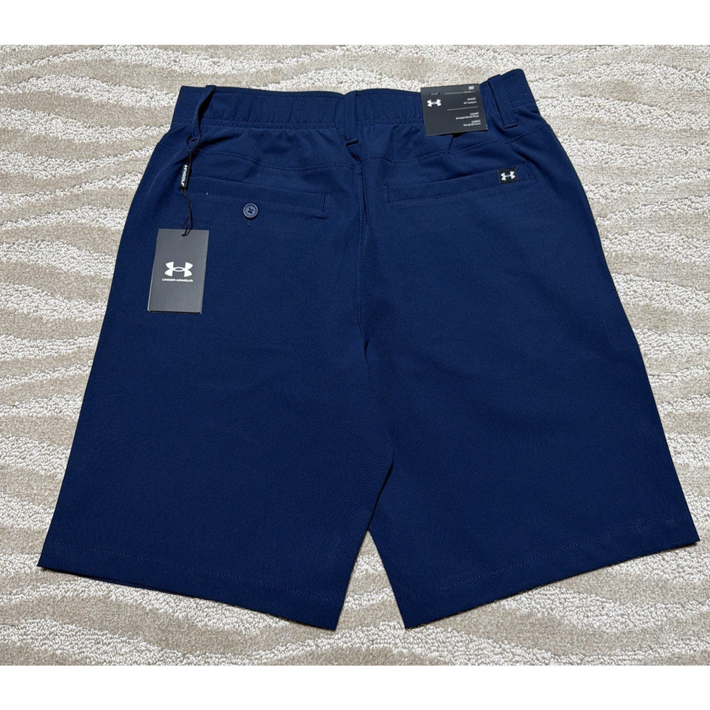 Under Armour Golf Shorts Mens 30 Blue UA Drive Performance 10" Inseam 1364409