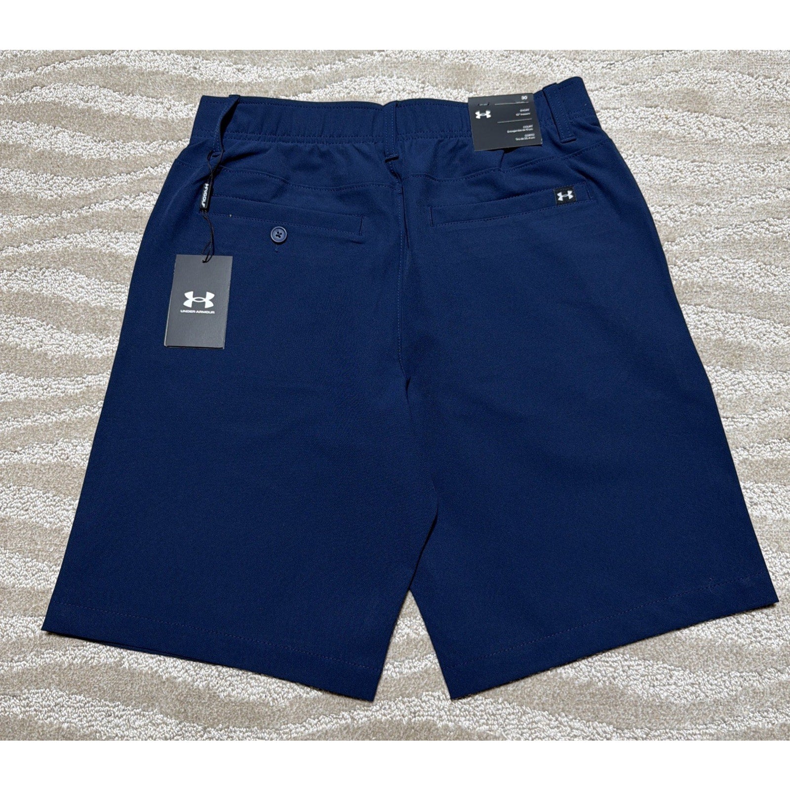 Under Armour Golf Shorts Mens 30 Blue UA Drive Performance 10" Inseam 1364409