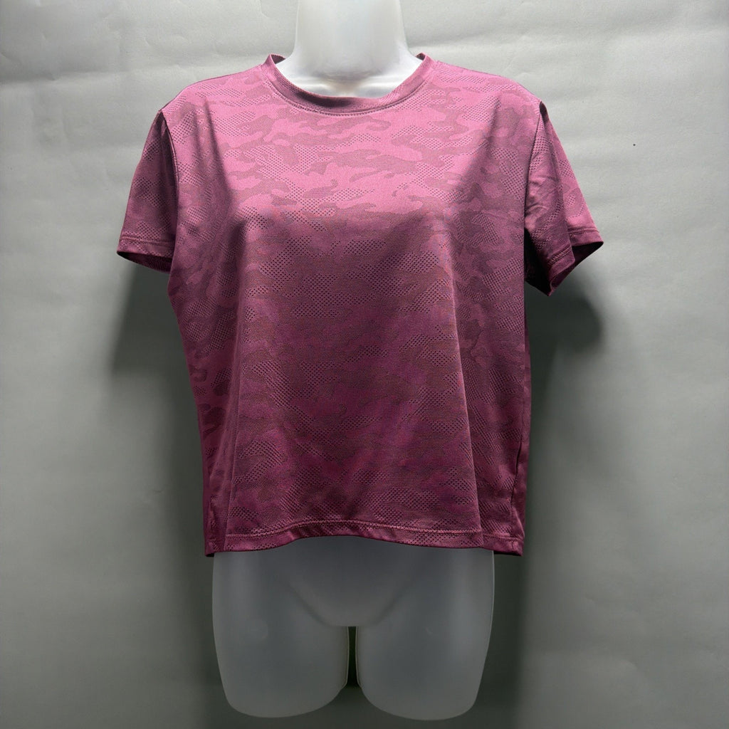 Spyder Active Wear Outdoor Athletic Women Purple Crop Shirt Size Medium￼