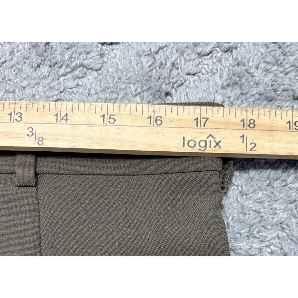 David Taylor Heather Tan Flexslax Waistband Men's 40 x 27 Pants NWT Measure 35”