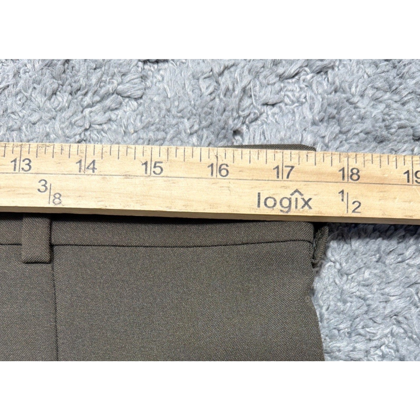 David Taylor Heather Tan Flexslax Waistband Men's 40 x 27 Pants NWT Measure 35”