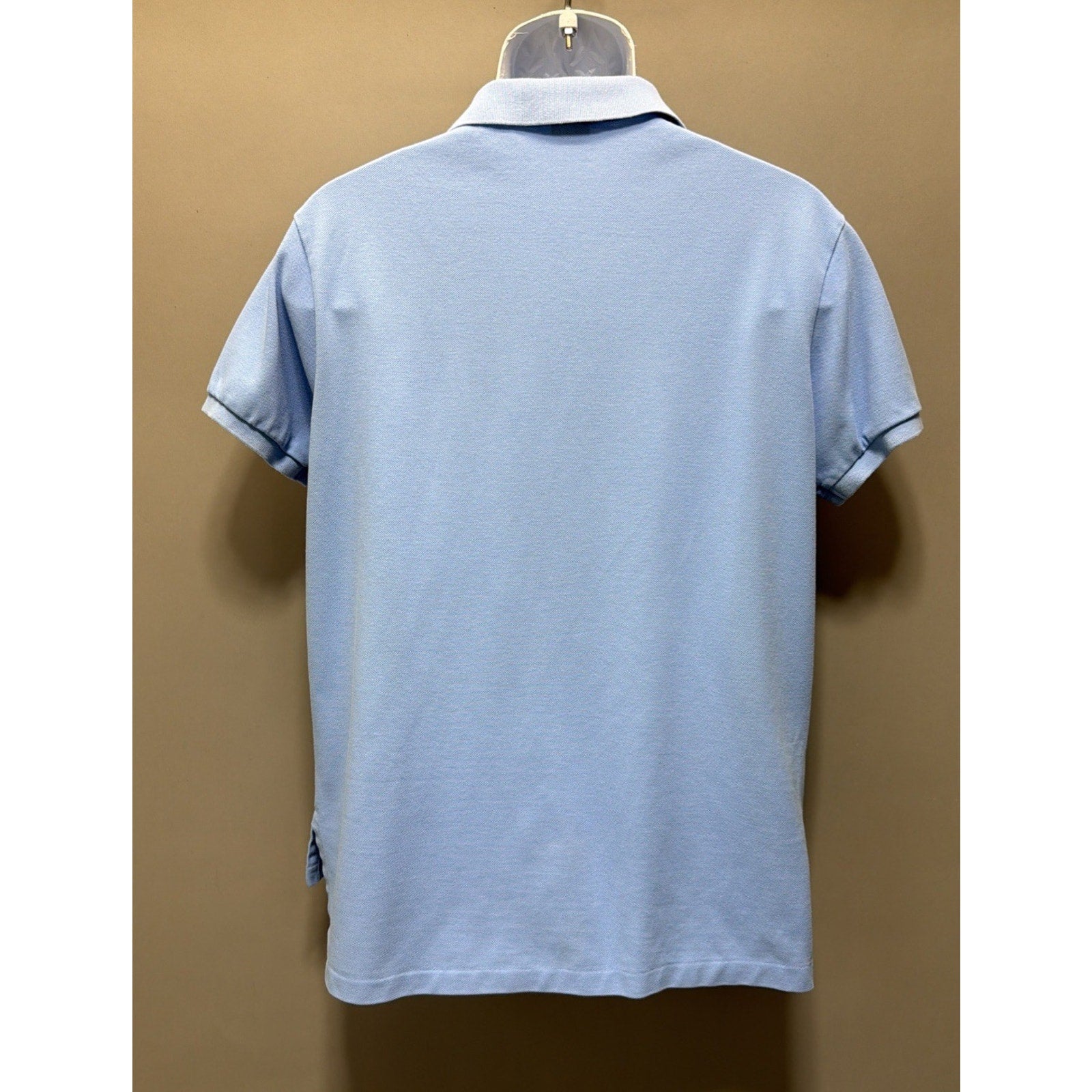 Polo Ralph Lauren Blue Cotton Pique Custom Fit Polo Shirt Size Large