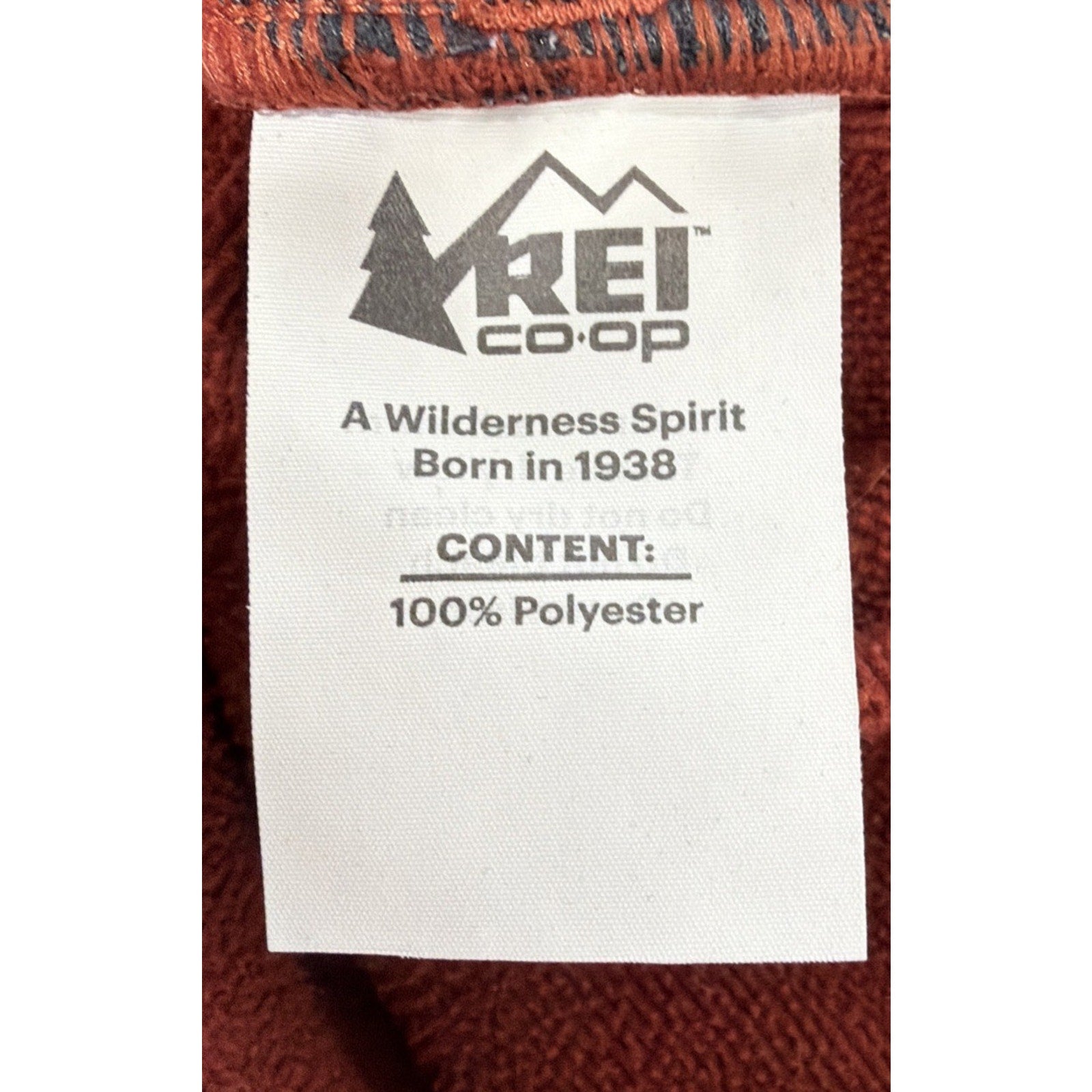 REI Co-Op Fleece Hoodie Men's 3XL Pullover Hooded 1/4 Zip Neck Thumb Holes Orang