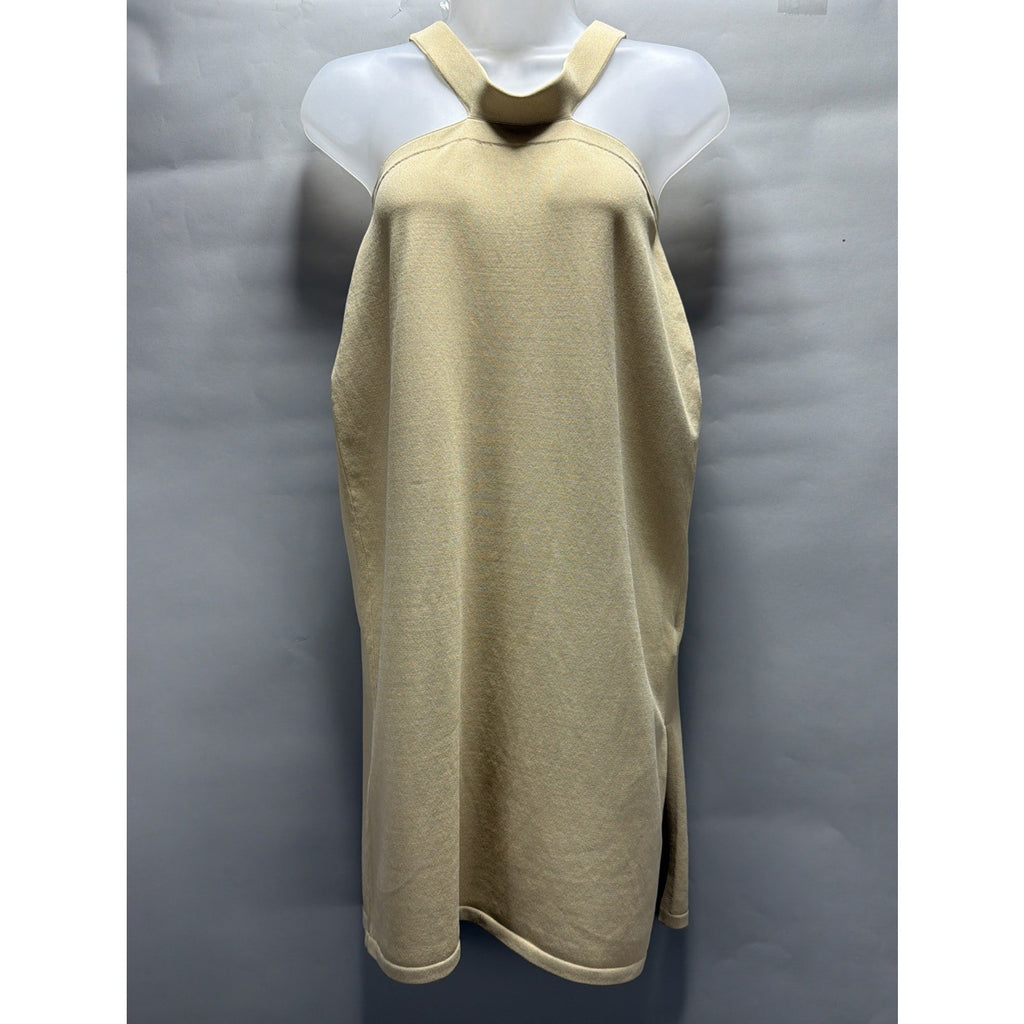 The Drop WOMENS Beige Front Cutout Mini Dress,size Medium NWT