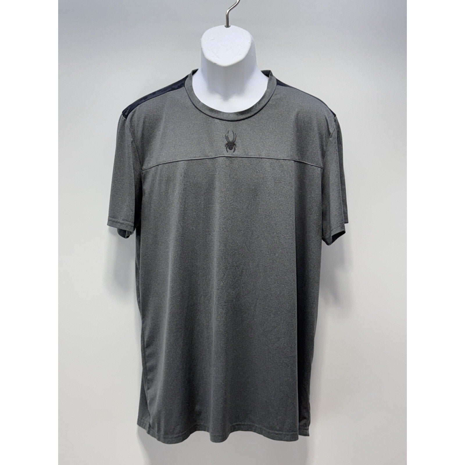 Spyder Active Shirt Gray Black Lightweight Performance Measures Men’s XL 40”