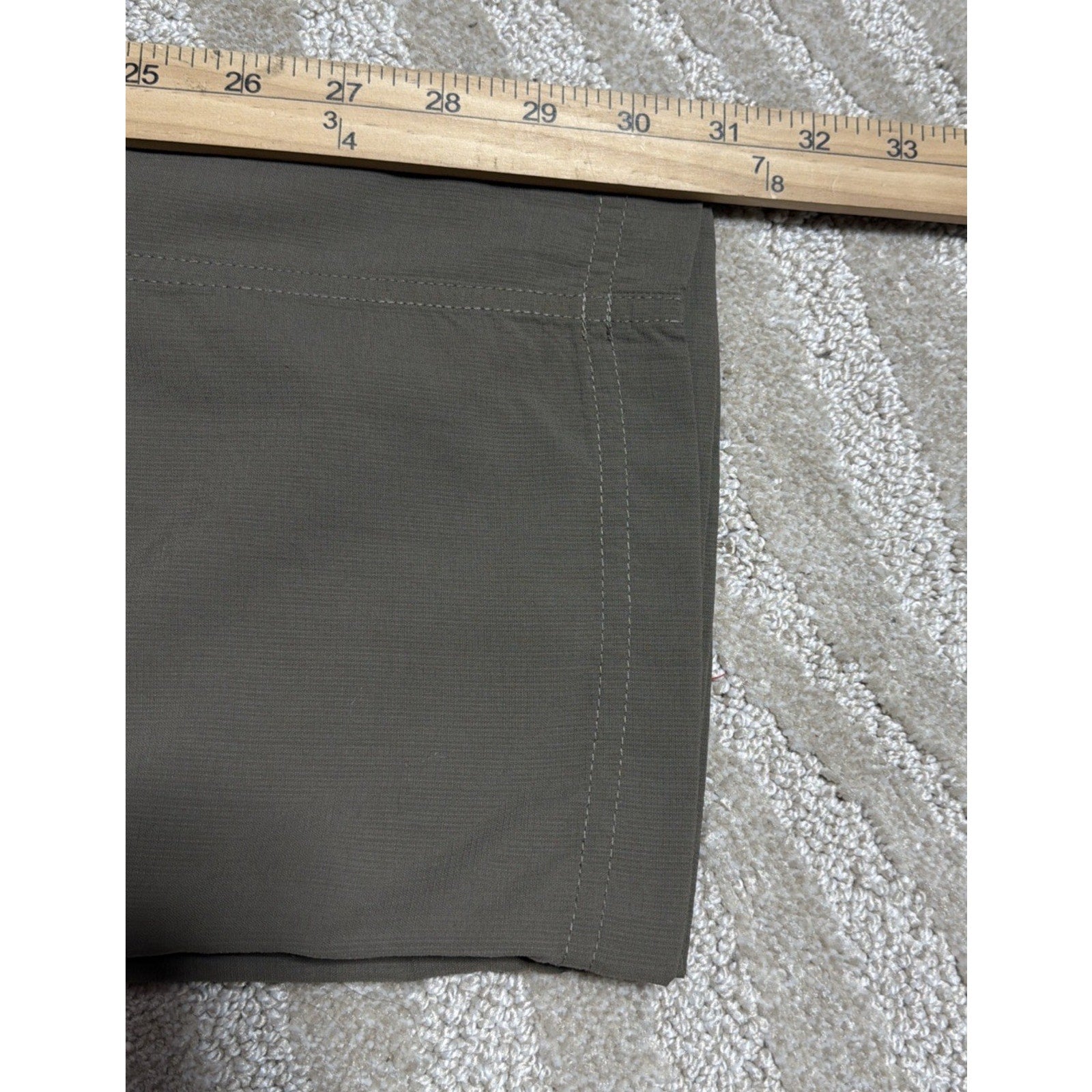 The North Face Pants Womens 28x31 Brown Nylon Roll Up Hiking Stow Pocket Ripstop