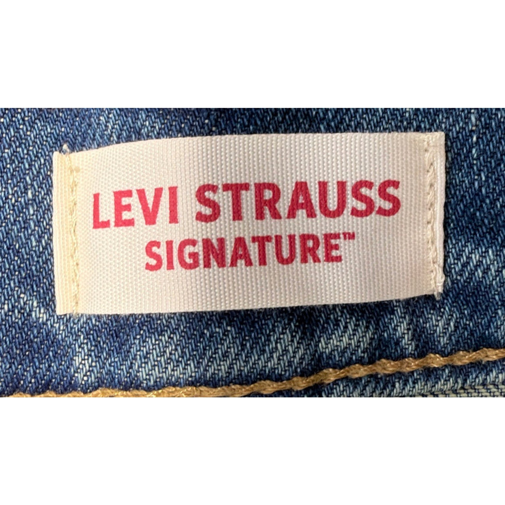 Levi Strauss Signature Classic Denim Shorts Med Size 30x10 Cotton/Elastane New