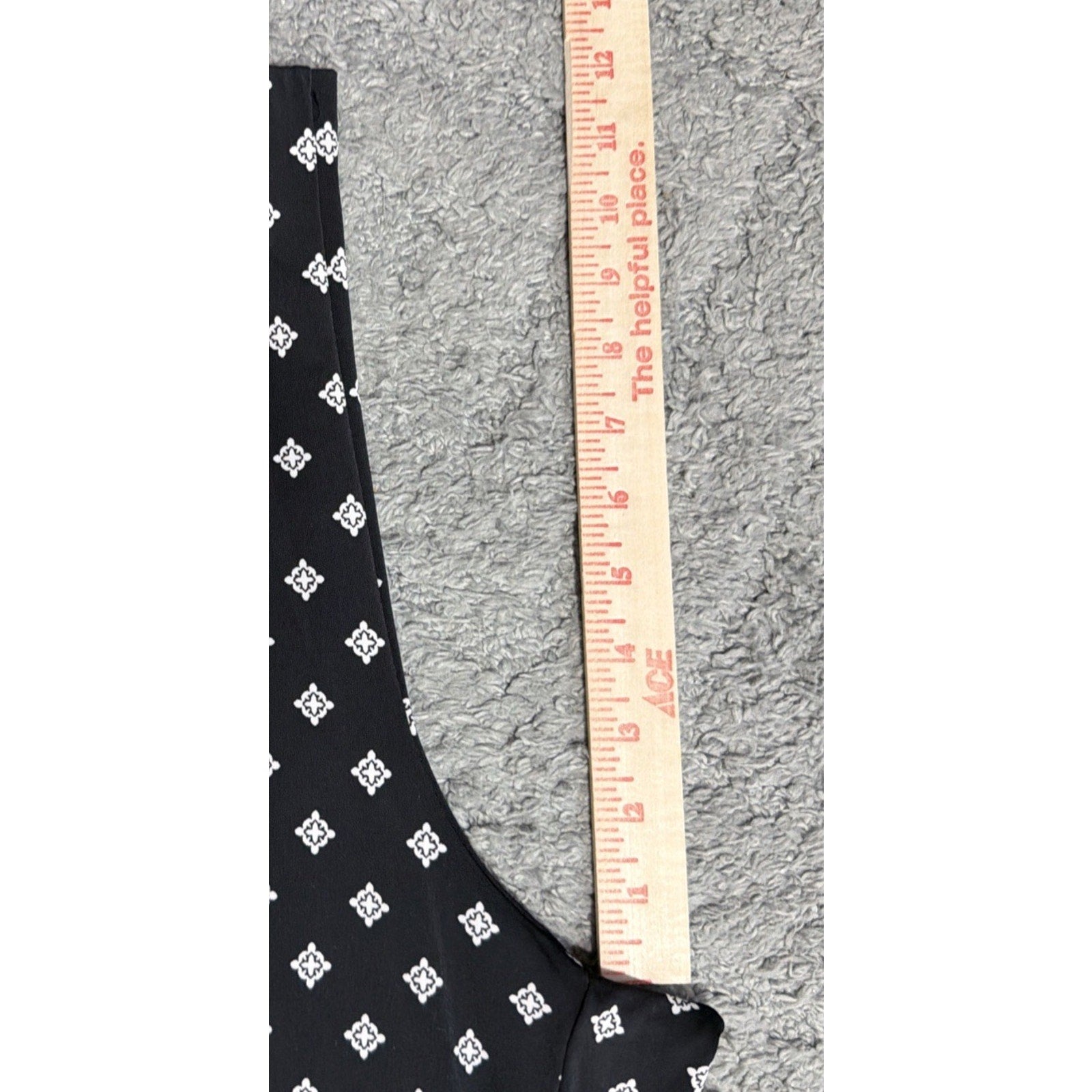 Liz Claiborne Career Wide Leg Black Geometrical Print Pants Plus Sz 1X Casual