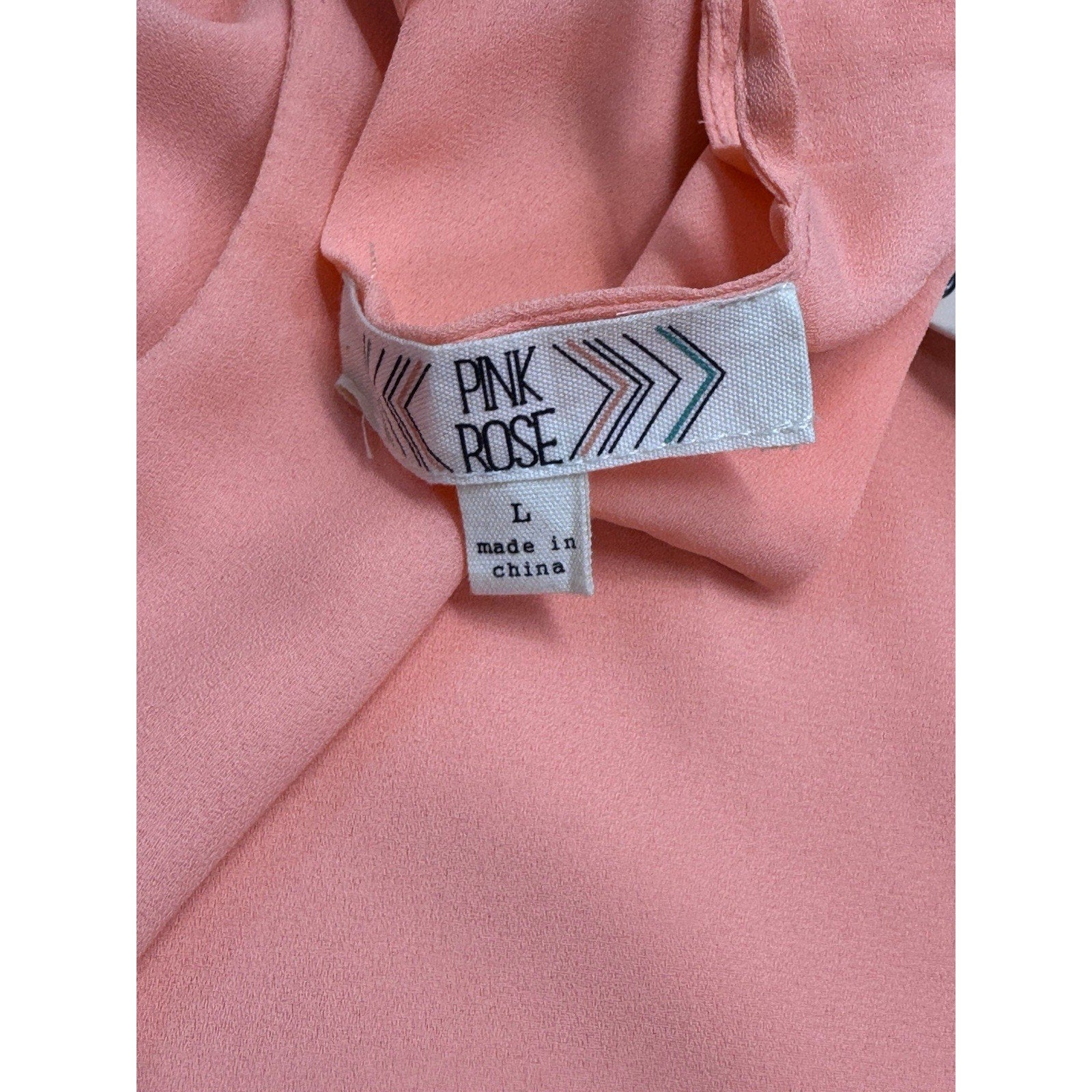 Pink Rose Open Back Guava Pink Slip Dress Size Large Sleeveless Tank Shift