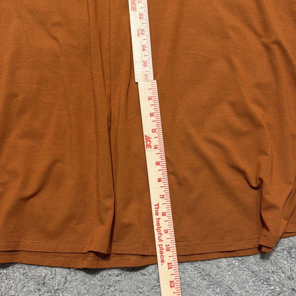 Old Navy Womens Slub Knit Halter Midi Shift Dress Wild Papaya Size Medium NWT