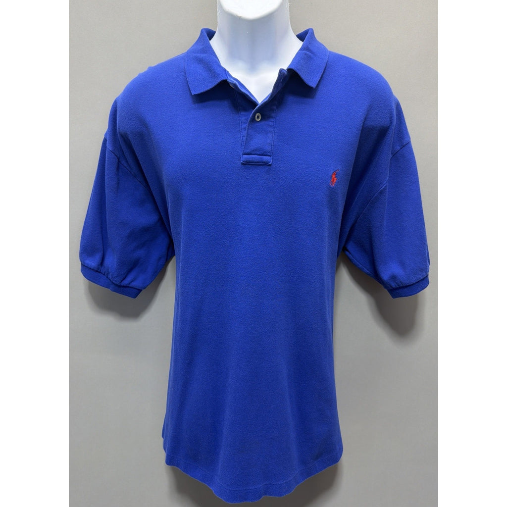 Polo Ralph Lauren Polo Shirt Men's XXL Blue Short Sleeve Casual Preppy