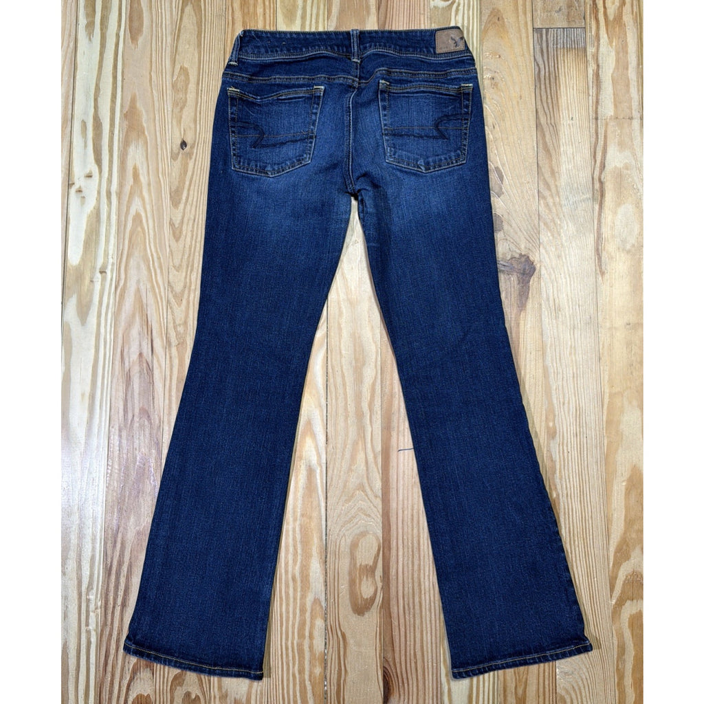 American Eagle Jeans Women 6 Short Kickboot Low Rise Stretch Denim 27x30