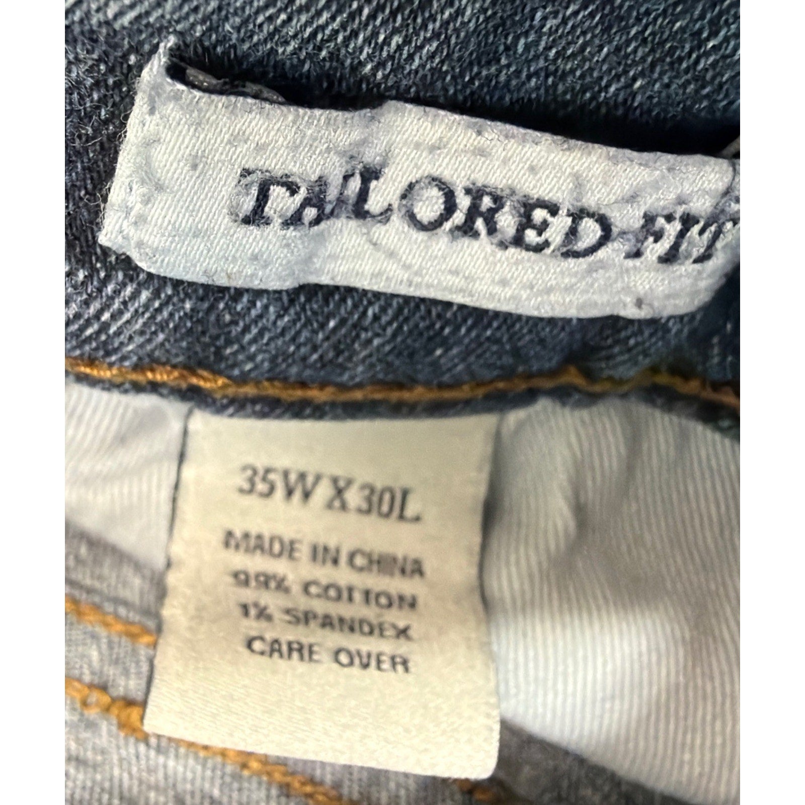 Jos A Bank 1905 Collection Tailored Fit Jeans Mens 35x30 Blue Stretch Straight