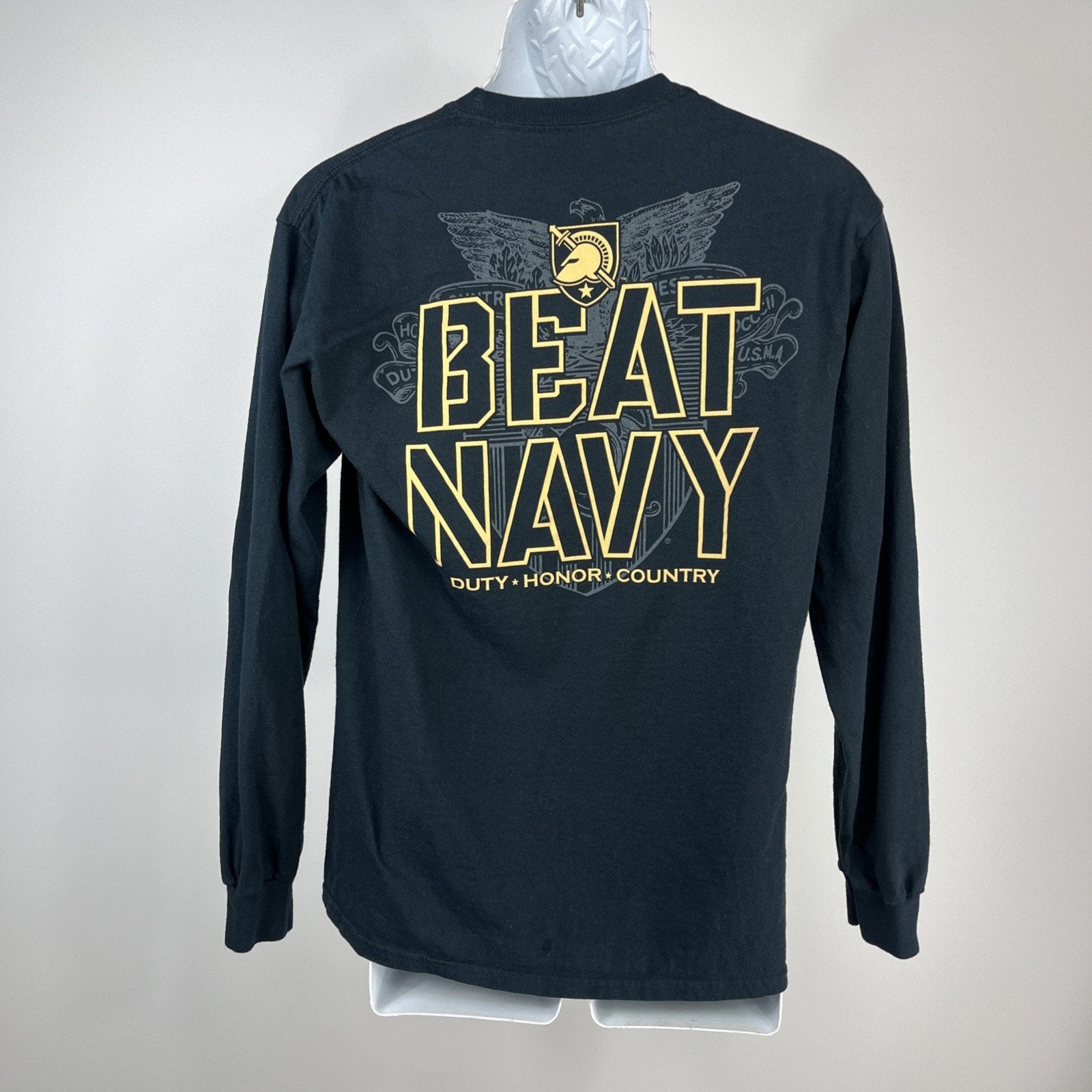2016 Navy Midshipmen Army America's Game Football Long Sleeve Shirt Mens M Black