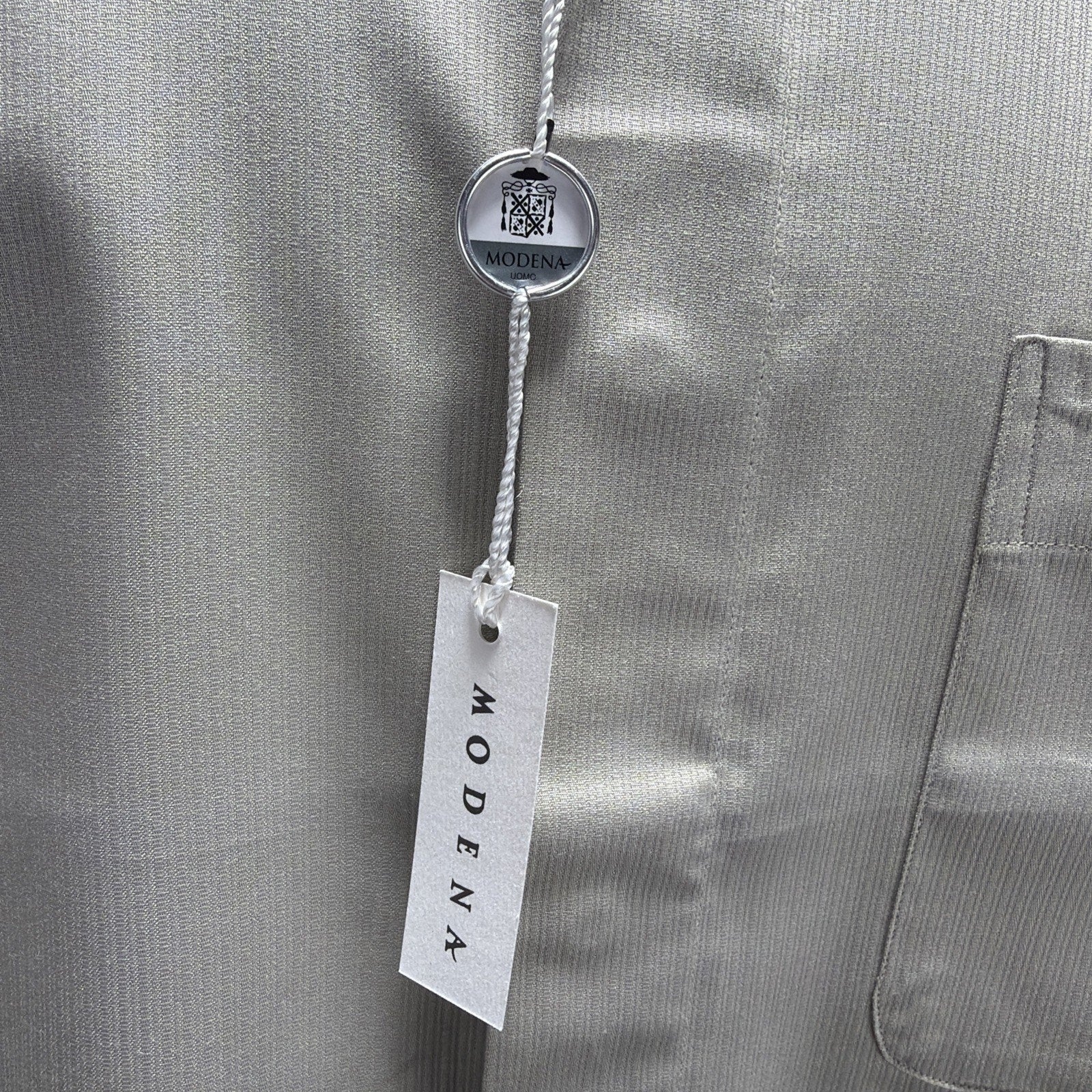 Vintage Modena Uomo Regular Fit Dress Shirt Hidden Button Size XL Tall