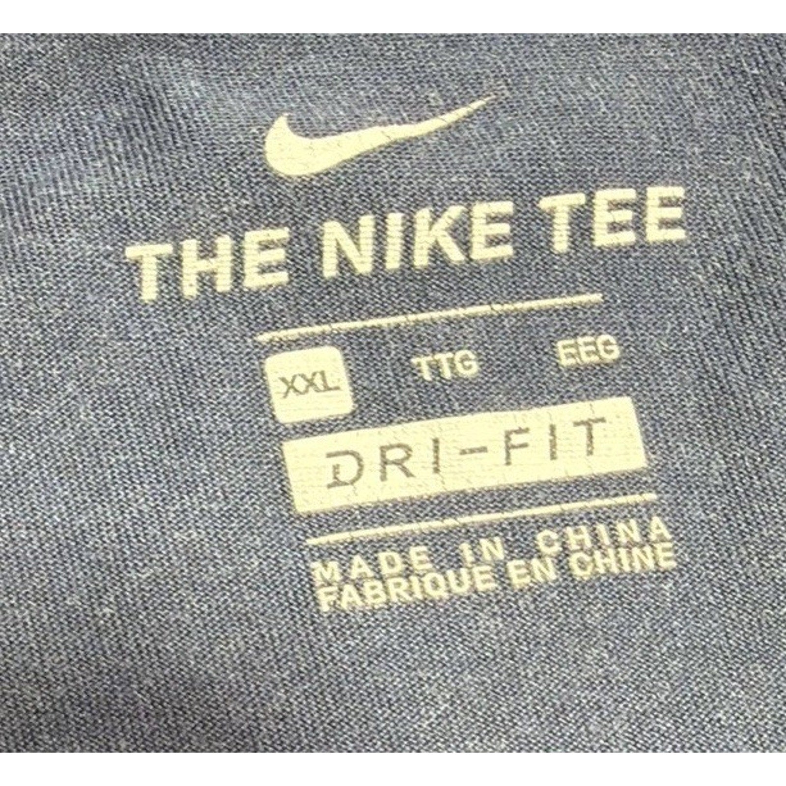 NIKE TEE dri fit Men’s long sleeve pull over athletic shirt navy blue XXL