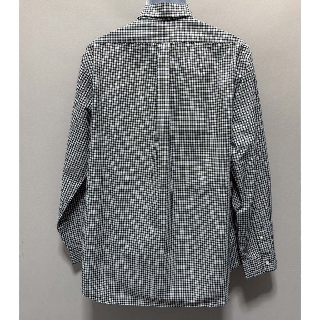 Ralph Lauren Classic Fit Oxford Gingham Check Shirt Casual Button-Up Size XL