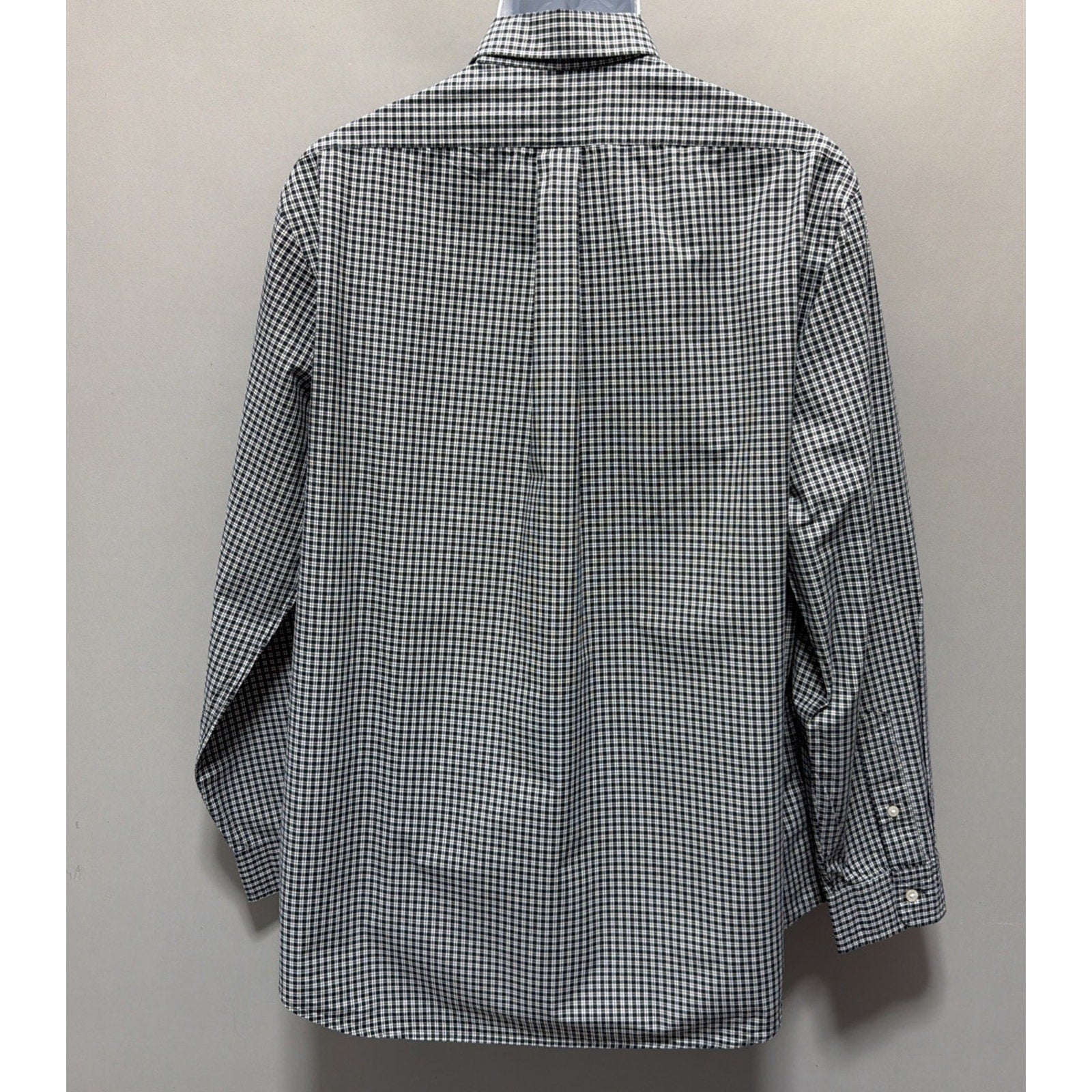 Ralph Lauren Classic Fit Oxford Gingham Check Shirt Casual Button-Up Size XL