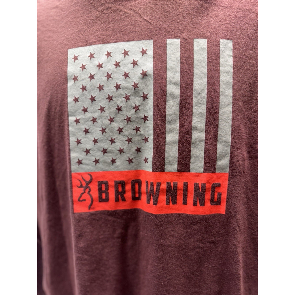 NWT Browning Lucas Hooded Crew Medium Cedar w/ Browning Flag Logo