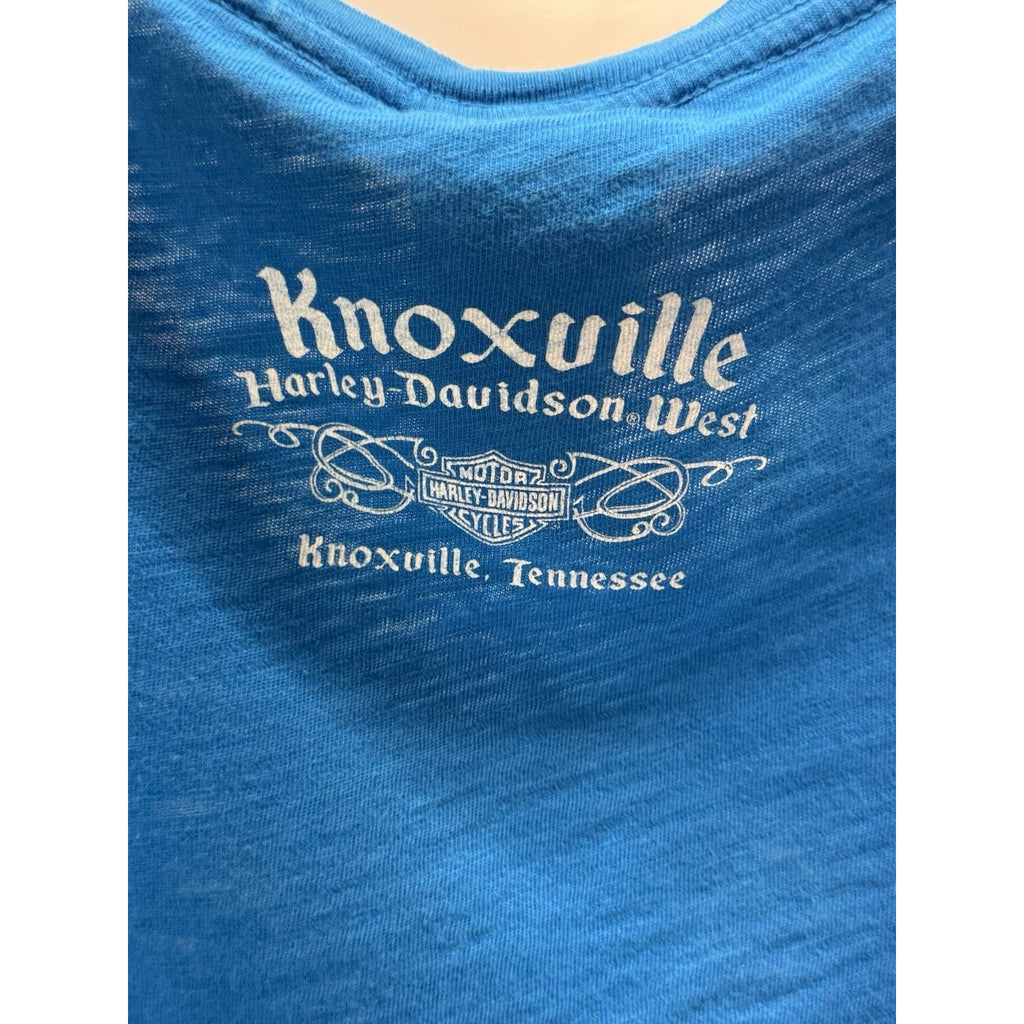 Harley Davidson Motorcycle Women's Knoxville West Size Small Blue 2012