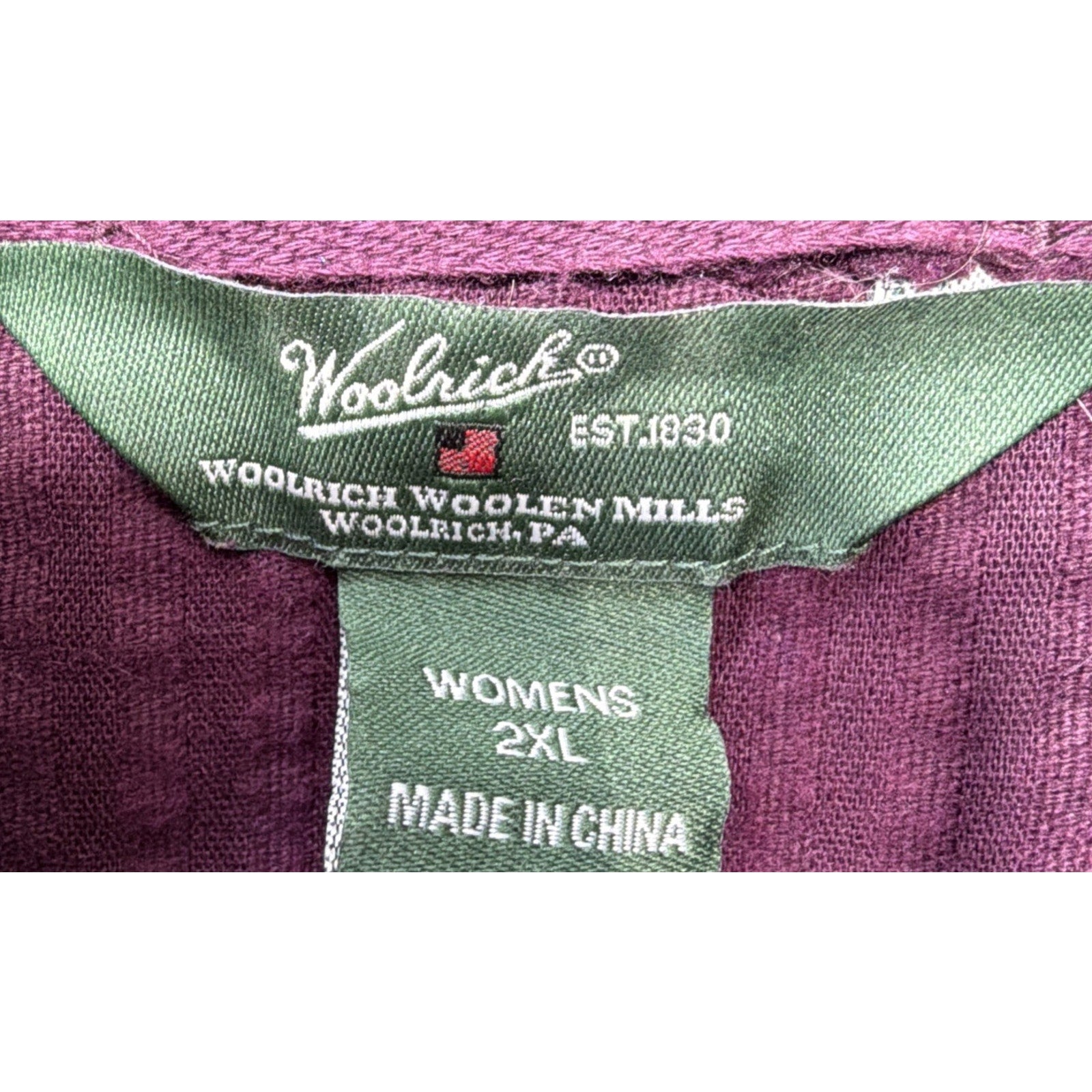 Woolrich Women’s Kinsdale Corduroy Vest in Blackberry 2XL