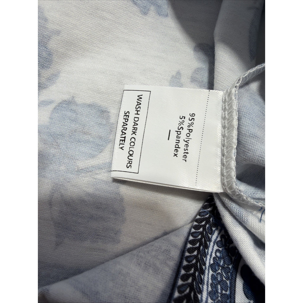 New WIHOLL Women's Blouse Top Long Sleeve V-Neck Floral Print Stretch Size M