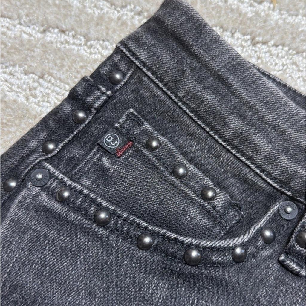 Women’s Dear John Kaylee Studded 5 Pockets Mini Skirt size 26 Stretch