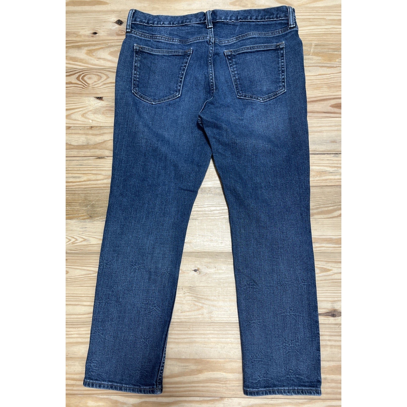 Old Navy Jeans Men's Size 34 X 30 Distressed Dark Wash Skinny Fit