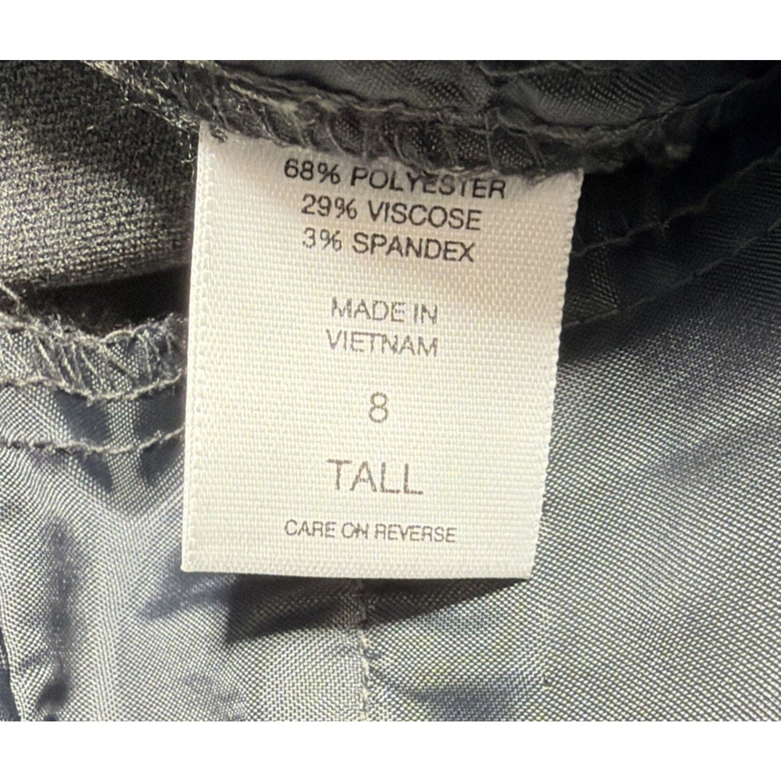 New York & Co 7th Avenue Signature Fit Pant Gray Black 8T Straight Career New