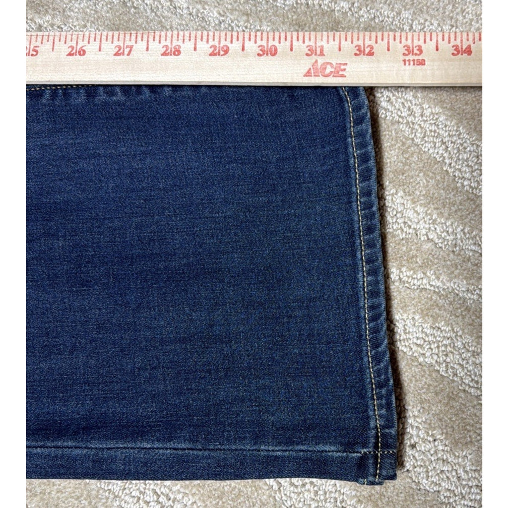 Arizona Jean Co Mid Rise Bootcut Jeans Womens Size 15 Dark Wash Stretch NWT