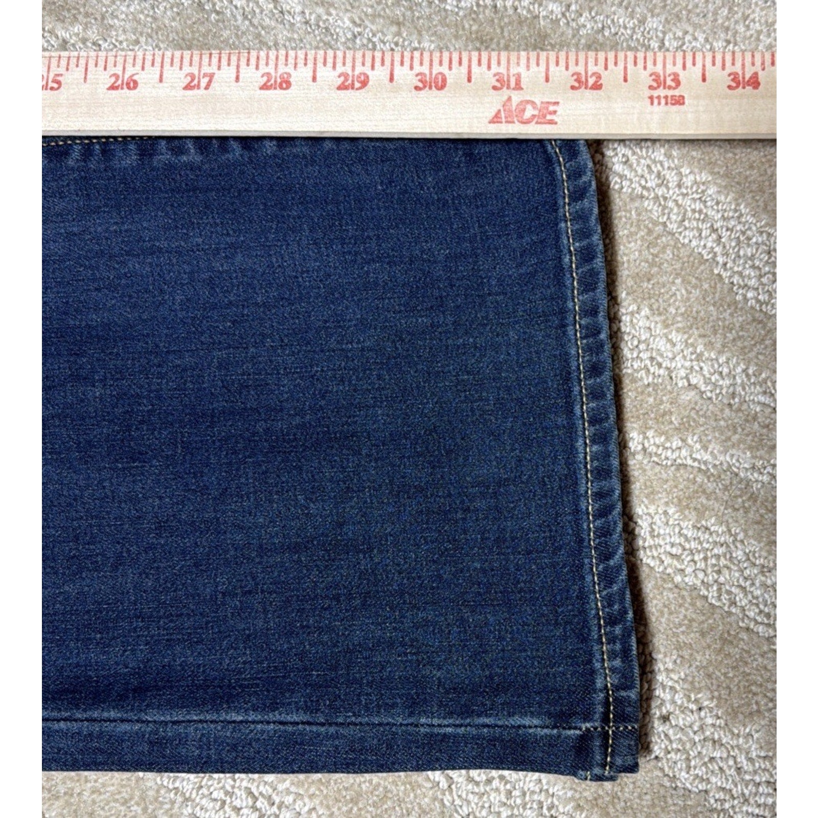 Arizona Jean Co Mid Rise Bootcut Jeans Womens Size 15 Dark Wash Stretch NWT