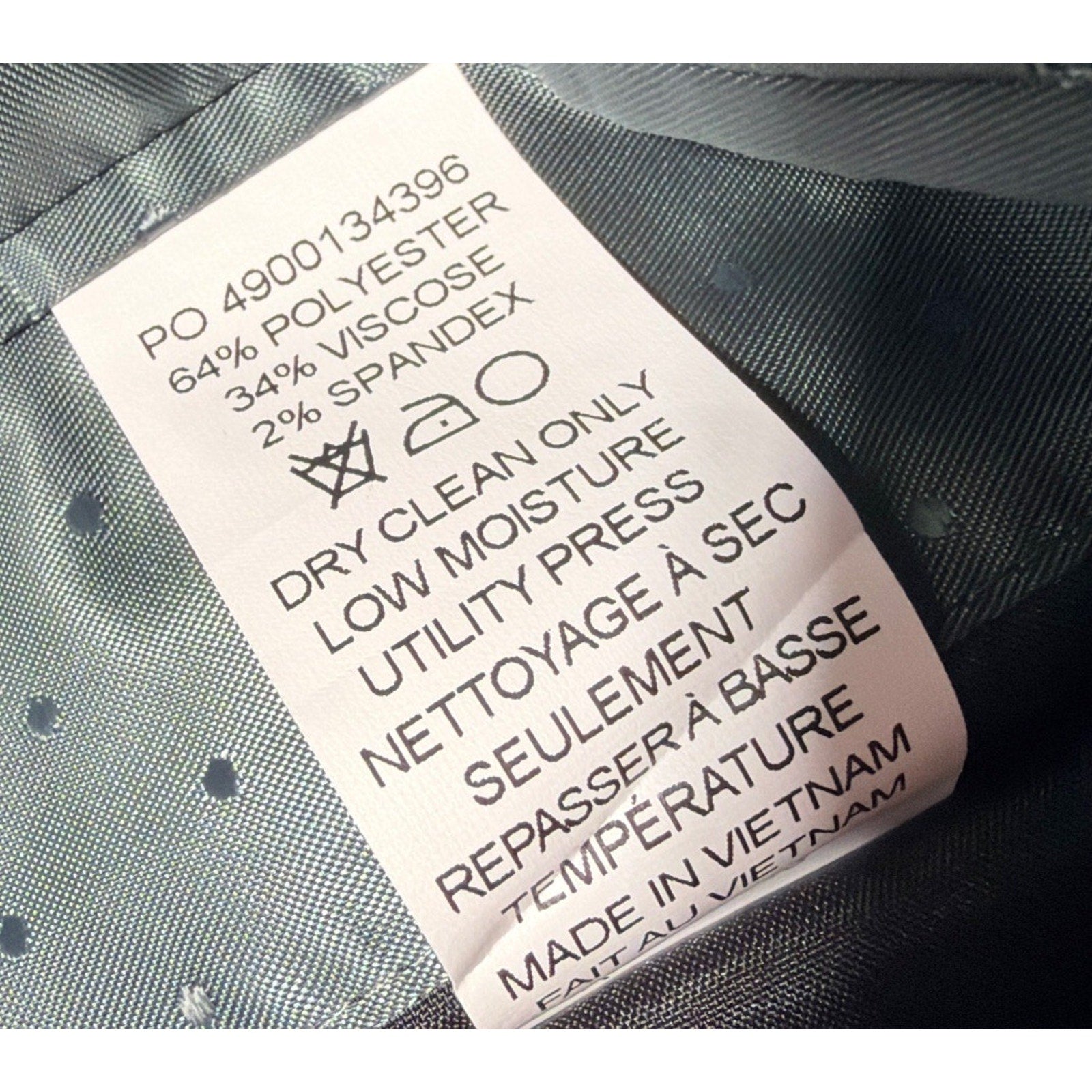 Michael Strahan Gray Windowpane Sport Coat Blazer Men’s 44R Stretch 2-Button
