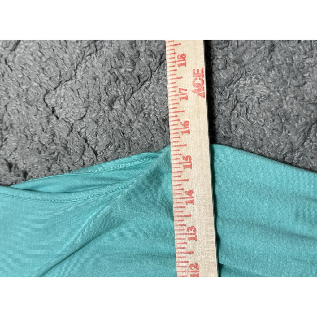 Boutique Mint Green Romper Small Lace-Up Front Sleeveless Elastic Waist Soft
