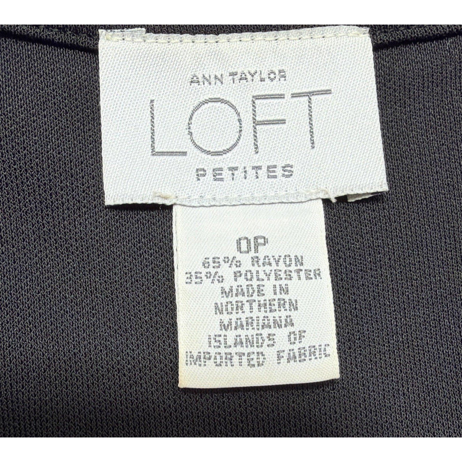Vintage Ann Taylor Loft Womens 0P Slinky Dress Sleeveless Tier Hem Solid Black