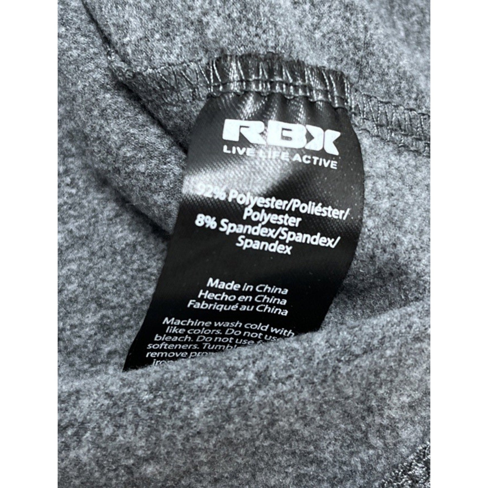 RBX Shirt Mens M Gray Xtrain Performance 1/4 Zip Pullover Polyester Blend